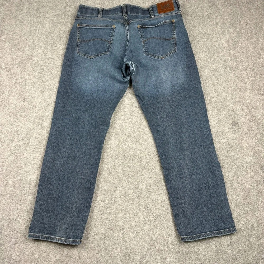 Lee‎ Extreme Motion Jeans Mens 36x30 Stretch Blue Denim Straight Leg Regular Fit
